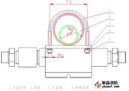 海灣GST-BF003M防爆點(diǎn)型可燃?xì)怏w探測器安裝方式圖
